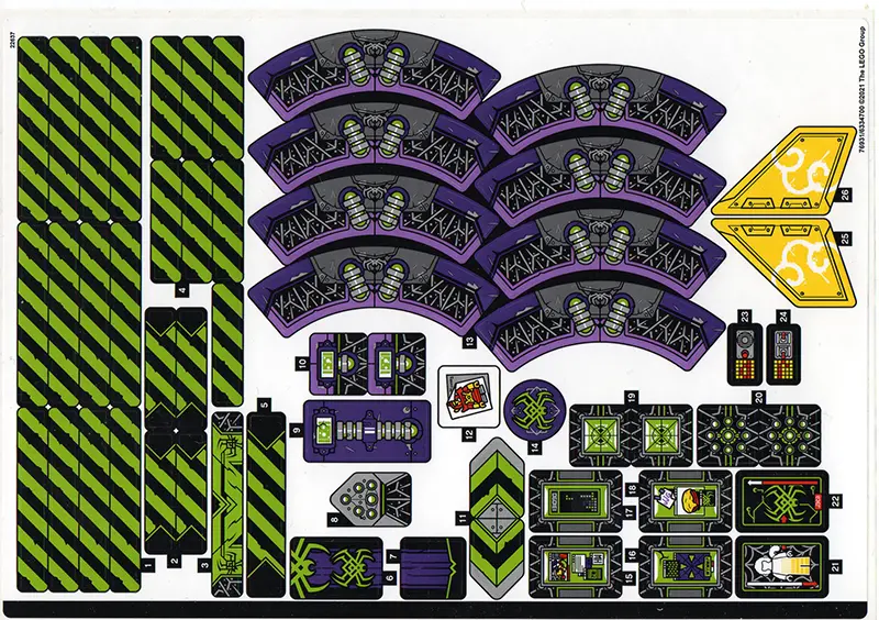Sticker Sheet for Set 80022 - (76931/6334700)