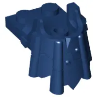 Dark Blue Plate, Modified 2 x 2 with Curved Minifigure Head Holder