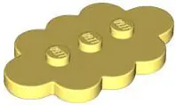 Bright Light Yellow Tile, Modified 3 x 5 Cloud