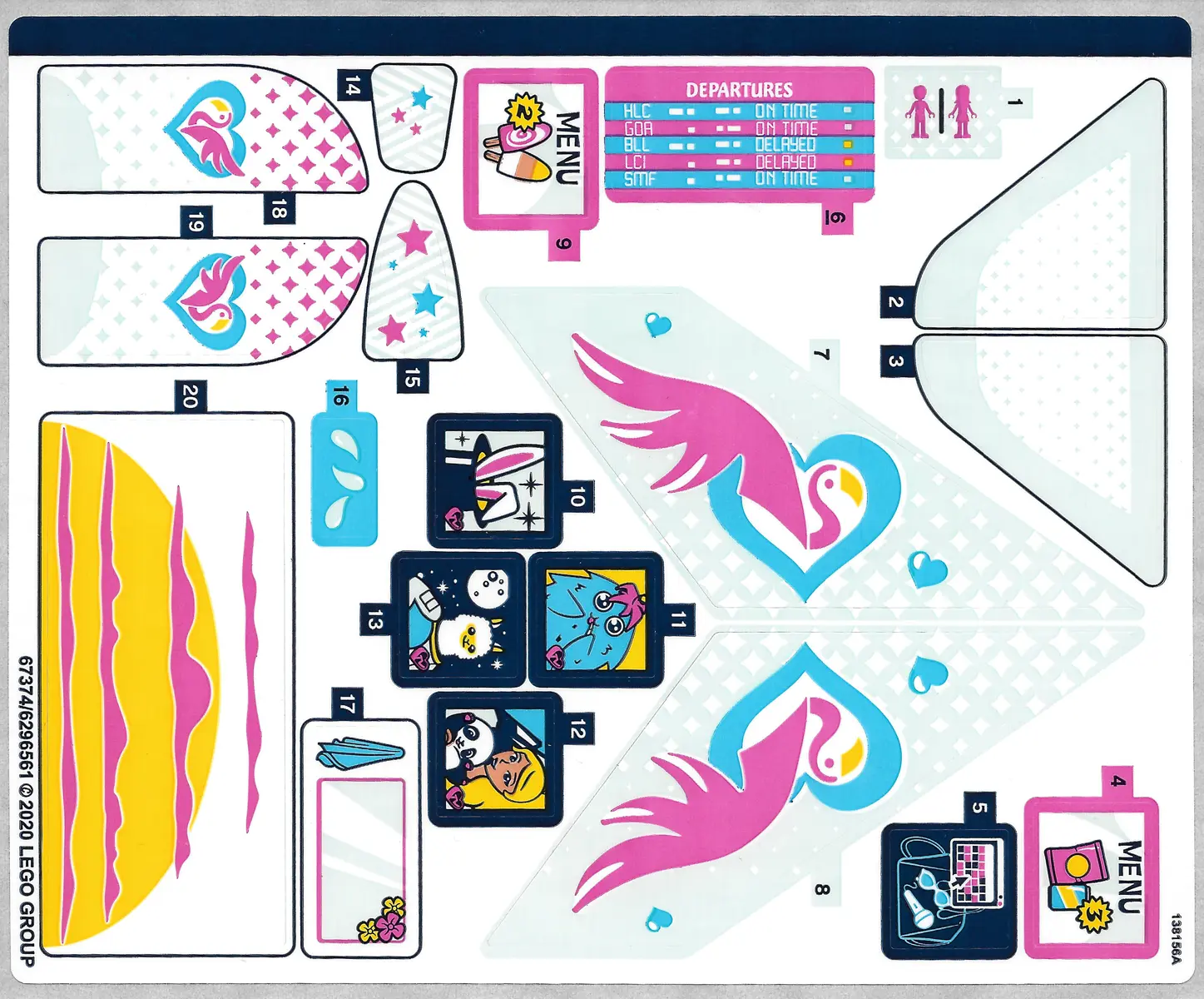 Sticker Sheet for Set 41429 - (67374/6296561)