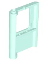 Light Aqua Door 1 x 4 x 5 Train Right, Thick Support at Bottom