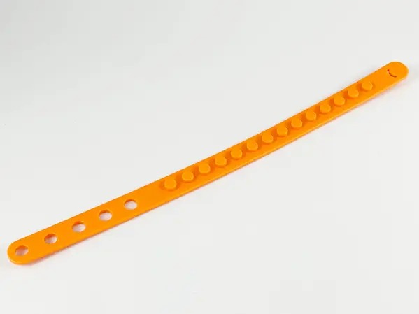 Orange Bracelet with 1 x 14 Studs and 5 Holes
