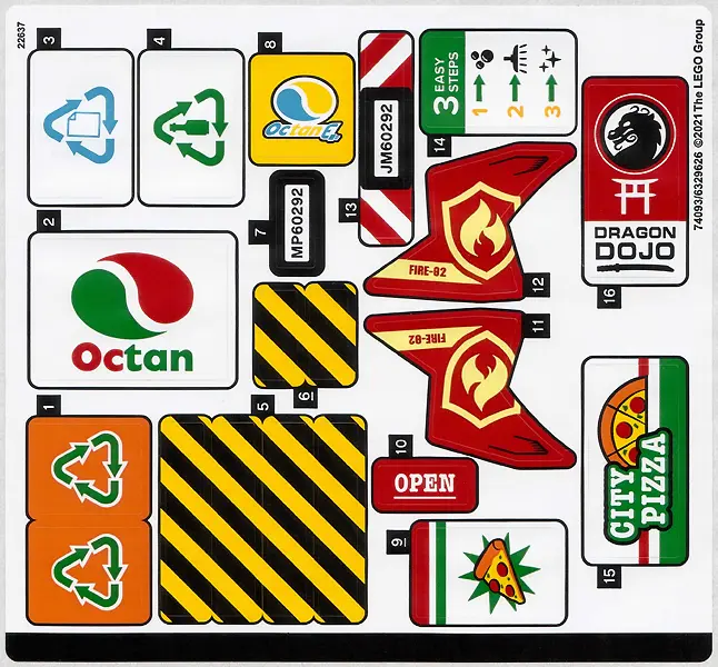 Sticker Sheet for Set 60292 - (74093/6329626)
