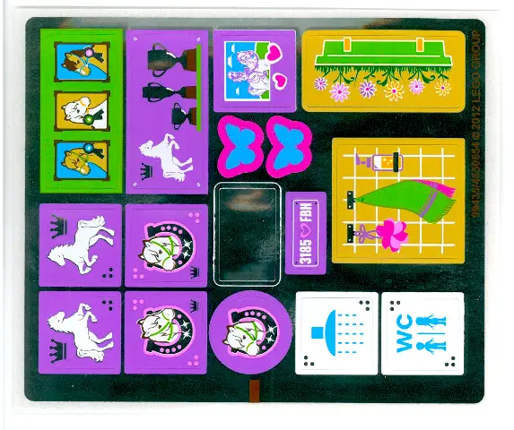 Sticker Sheet for Set 3185, Mirrored - (99435/4650854)