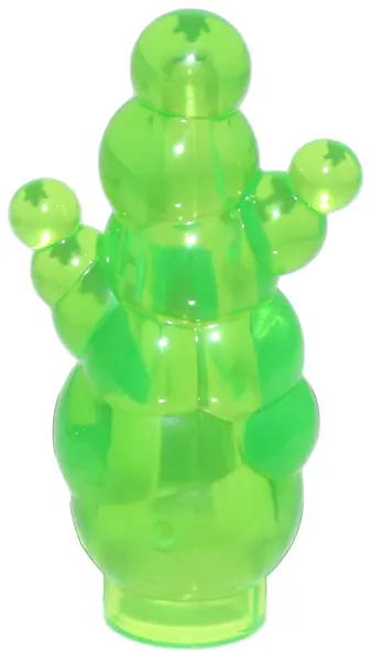 Trans-Bright Green Column of Bubbles