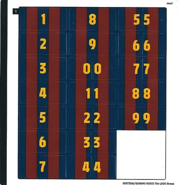 Sticker Sheet for set 40542 - (10077536/6338092)