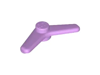 Medium Lavender Minifigure, Utensil Boomerang