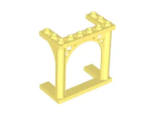 Bright Light Yellow Arch 3 x 6 x 5 Ornamented