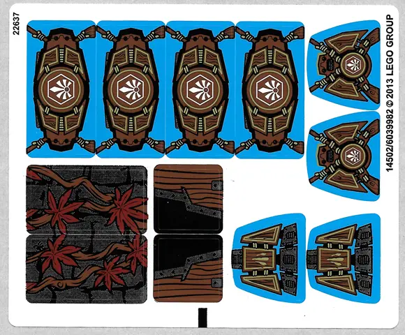 Sticker Sheet for Set 70008 - (14502/6039982)