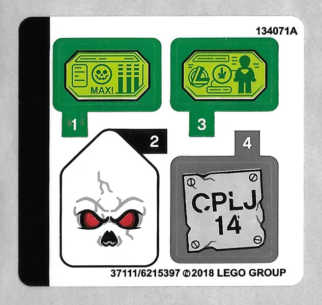 Sticker Sheet for Set 76096 - (37111/6215397)