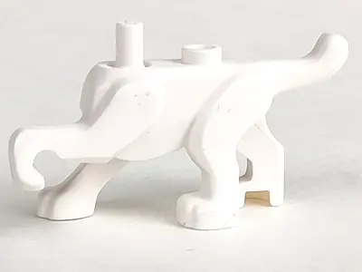 White Dog Body with Raised Left Front Paw (Krypto the Superdog  / Ace the Bat-Hound)