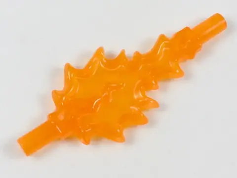 Trans-Orange Power Burst, Bolt Large with Bar Ends