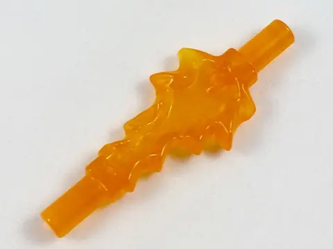 Trans-Orange Power Burst, Bolt Small with Bar Ends