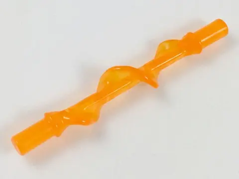 Trans-Orange Power Burst, Bolt Spiral with Bar Ends