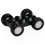 WHEEL BASE 2X4 Ø 26,8, W/ WHEEL
