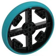 WHEEL DIA. 88X14.34, W/ CROSS HOLE