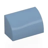 BRICK 1X2, OUTSIDE HALF BOW