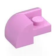 BRICK,2X2X1,BOW OUTSIDE CORNER,W/ CUTOUT