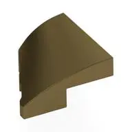 PLATE 2X2X2/3, HALF BOW, RIGHT, NO. 2
