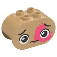 BRICK 2X4X2, OVAL, NO. 32