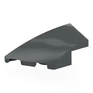 BRICK 2X4X1, HALF BOW W/ CUT, LEFT