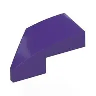 RIGHT PLATE 1X2, W/ BOW, 45 DEG. CUT