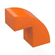 BRICK 1X2X1 2/3, BOW W/ CUTOUT, NO. 1