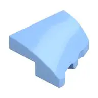 PLATE 2X2X2/3, HALF BOW, W/ CUT, LEFT