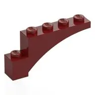 BRICK 1X5X2, INSIDE HALF ARCH
