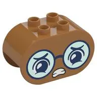 BRICK 2X4X2, OVAL, NO. 34