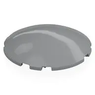1/2 SPHERE 6X6X1, W/ CROSS HOLE