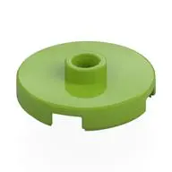 PLATE ROUND W. 1 KNOB