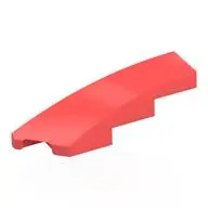 BRICK 1X4X1, HALF BOW W/ CUT, LEFT