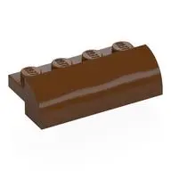 BRICK, 2X4X1, BOW, W/ CUTOUT