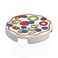 FLAT TILE 2X2, ROUND, NO. 1334