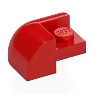 BRICK,2X2X1,BOW OUTSIDE CORNER,W/ CUTOUT