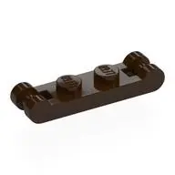Plate 1x2 w. 2 shafts ø 3.2