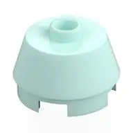 2X2 ROUND,SLOPE BRICK W. KNOB