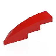 BRICK 1X4X1, HALF BOW W/ CUT, RIGHT