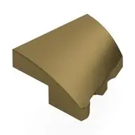 PLATE 2X2X2/3, HALF BOW, LEFT, NO. 3