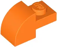 BRICK, 1X2X1, BOW, W/ CUTOUT