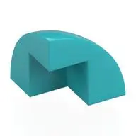 1/4 SPHERE 2X2X1 2/3, W/ CUTOUT, NO. 1