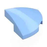 BRICK, 2X2X2/3, 1/4 SPHERE, W/ CUTOUT