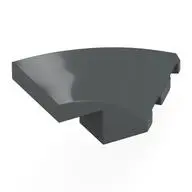 BRICK 2X4X1, HALF BOW W/ CUT, RIGHT