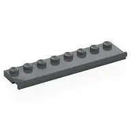 PLATE 2X8 W/GLIDING GROOVE