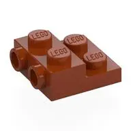 PLATE 2X2X2/3 W/ 2. HOR. KNOB