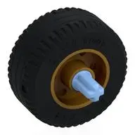 WHEEL,DIA. 30.4X14,W/ CROSS AXLE,NO. 1
