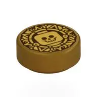 FLAT TILE 1X1, ROUND, NO. 348