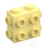 BRICK 1X2X1 2/3, W/ 8 KNOBS