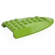 Roof tile 6x10 w. double bow